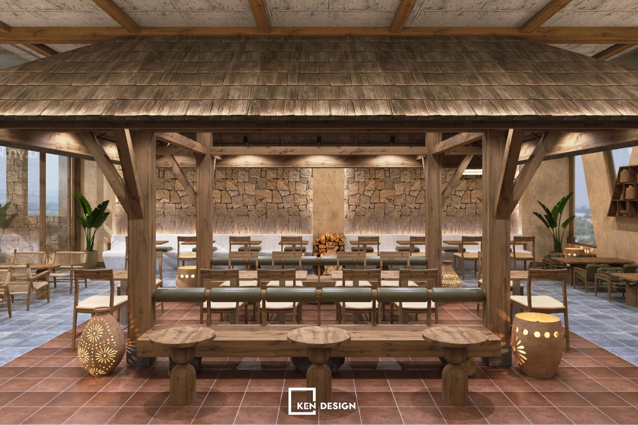  lưu ý khi thi công quán cafe phong cách rustic